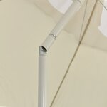 vidaXL Parasol de plage Jaune sable 300 cm