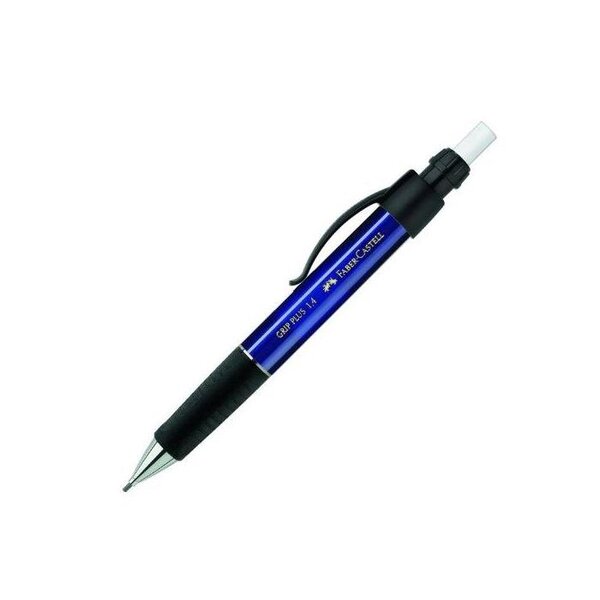 Porte-mine grip plus 1314 mine 1 4 mm bleu métallique x 5 faber-castell
