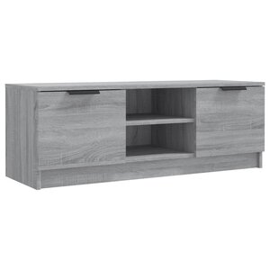 vidaXL Meuble TV Sonoma gris 102x35x36 5 cm Bois d'ingénierie