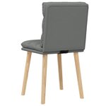 vidaXL Chaises à manger lot de 2 gris foncé tissu
