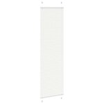 vidaXL Store plissé blanc 55x200 cm largeur du tissu 54 4 cm polyester