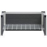 vidaXL Jardinière surélevée Gris 50 x 30 x 22 cm WPC et Aluminium