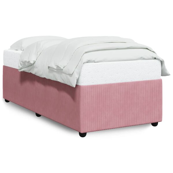 vidaXL Cadre de lit Rose 80x200 cm Velours