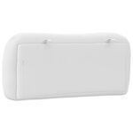 vidaXL Coussin de tête de lit blanc 80 cm similicuir