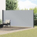 vidaXL Store latéral rétractable Gris 500 x 180 cm Polyester