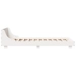 vidaXL Cadre de lit sans matelas blanc 90x190 cm bois de pin massif