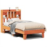 vidaXL Cadre de lit sans matelas cire marron 100x200cm bois pin massif