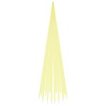 vidaXL Sapin de Noël sur mât de drapeau 1134 LED Blanc chaud 800 cm