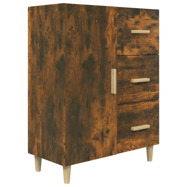 vidaXL Buffet chêne fumé 69 5x34x90 cm bois d'ingénierie