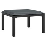 Salon de jardin meuble d'extérieur ensemble de mobilier 7 pièces résine tressée noir et gris 02_0017449