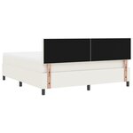 vidaXL Lit avec Sommier et Matelas & LED crème Super King Tissu en Velours Côtelé