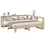 vidaXL Lit bibliothèque sans matelas 180x200 cm bois massif de pin