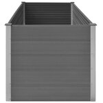vidaXL Lit surélevé de jardin Gris 200x100x91 cm WPC