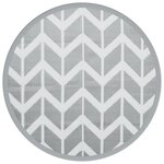 vidaXL Tapis d'extérieur ARAKIL gris Ø160 cm PP