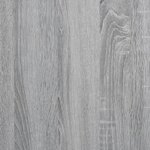 vidaXL Cadre de lit avec tête de lit sonoma gris 75x190 cm