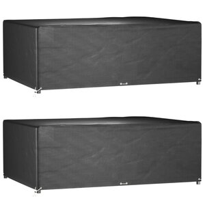 vidaXL Housses de salon de jardin 2 Pièces 12 œillets rectangulaire