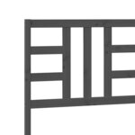 vidaXL Tête de lit Gris 186x4x100 cm Bois massif de pin