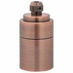 vidaXL Douilles de lampe 2 Pièces bronze rouge E27