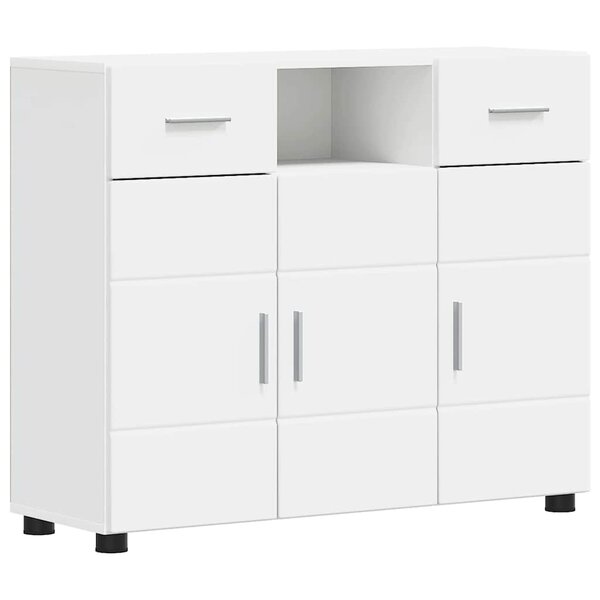 vidaXL Cabinet en Bois Blanc 88 5 x 30 5 x 73 cm Bois d'ingénierie