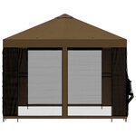 vidaXL Abri de jardin avec parois 3 x 3 m Taupe Polyester et Acier