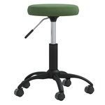 vidaXL Chaise de salle à manger Vert foncé Velours
