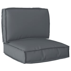 vidaXL Set de coussins de palette 2 Pièces Anthracite 60 x 60 x 12 cm