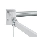 vidaXL Auvent Rétractable Vert et blanc 400 × 350 cm Tissu et Métal
