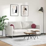 vidaXL Coussins de siège 2 Pièces Bordeaux Ø30 x 13 cm tissu