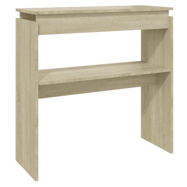 vidaXL Table console chêne sonoma 80x30x80 cm bois d'ingénierie