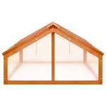 vidaXL Serre Marron 114x80x50 cm Bois de sapin