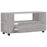 vidaXL Meuble TV sonoma gris 102x34 5x43 cm bois d'ingénierie