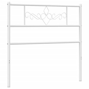 vidaXL Tête de lit de remplacement métal blanc 75 cm