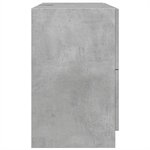 vidaXL Armoire d'évier gris béton 78x37x59 cm Bois d'ingénierie