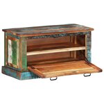 vidaXL Banc de rangement de chaussures Bois de récupération