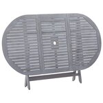 vidaXL Table de jardin pliable 160x85x75 cm Bois d'acacia massif
