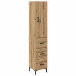 vidaXL Haut Armoire avec tiroir Chêne artisanal 69 5 x 34 x 180 cm