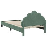 vidaXL Cadre de lit pour enfants avec tête de lit Vert Mer 80 x 200 cm