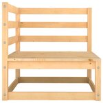 vidaXL Salon de jardin 2 Pièces avec coussins Bois de pin massif