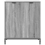 vidaXL Buffet Sonoma gris 69 5 x 33 x 82 cm Bois d'ingénierie