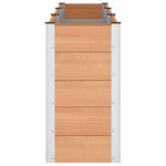 vidaXL Jardinière surélevée Marron 300 x 50 x 91 cm