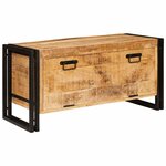 vidaXL Cabinet à chaussures avec porte Marron bois de manguier massif