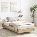vidaXL Cadre de lit Chêne Sonoma 80 x 200 cm Bois d'ingénierie