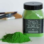 Pigment pour création de peinture - pot 120 g - Vert anglais clair
