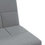 vidaXL Canapé-lit avec porte-gobelets gris clair tissu