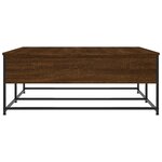 vidaXL Table basse chêne marron 100x99x40 cm bois d'ingénierie