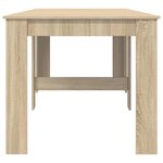 vidaXL Table à dîner 240 x 85 x 75 cm Bois d'ingénierie Chêne Sonoma