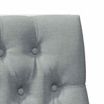 vidaXL Tête de lit capitonnée Gris clair 100 cm Pin massif