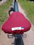 Le couvre-selle imperméable & bicolore Bordeaux/Bleu