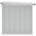 vidaXL Boîte de rangement de jardin Gris 109x67x65 cm