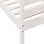 vidaXL Cadre de lit sans matelas blanc 120x200 cm bois de pin massif